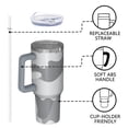 thumbnail image 4 of Camouflage 40oz Tumbler– Stainless Steel Insulated Tumbler with Handle and Straw, Large Capacity Travel Cup for Hot & Cold Drinks, 4 of 6