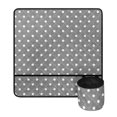 thumbnail image 2 of HELLHERO Sewing Machine Mat Gray Dot Pattern Mother's Day Easy to Carry Scratches-Proof Overlocker Serger Scrap Trim Catcher Storage Bag, 2 of 5