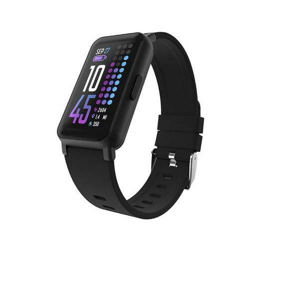 Restored iTouch Active 4 Unisex Black Smartwatch Fitness Tracker TC4S01-G02 [Refurbished]