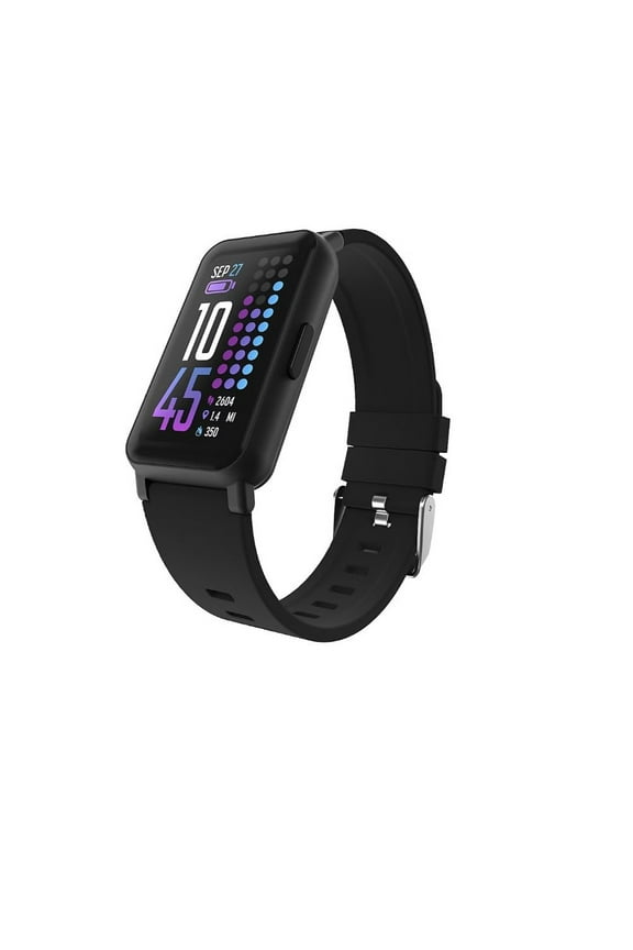 Restored iTouch Active 4 Unisex Adult Smartwatch Fitness Tracker, Black