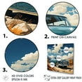 thumbnail image 3 of Designart "Surrealist Retro Automobile" Car Vintage Canvas Art Print, 3 of 7