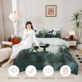 thumbnail image 3 of Manfei Wild Buck Twin Comforter Sets,Natural Green Pine Mountain Bedding Set,Black Reversible,2pcs,1 Comforter and 1 Pillowcase, 3 of 7