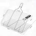 thumbnail image 3 of Cesta para parrilla Zulema barbacoa accesorios portátiles para acampar 50,5 cm x 32 cm, 3 of 8