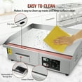 thumbnail image 6 of Jacgood 22" Electric Countertop Flat Top Griddle 110V 1600W Commercial Electric Griddle Non-Stick Restaurant Teppanyaki Grill Stainless Steel Adjustable Temperature Control, 6 of 9