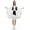 White-3, variant on White Ghost Poncho with Hood Adult Spooky Halloween Costume for Womens
