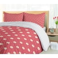 thumbnail image 5 of Ambesonne Floral Duvet Cover Sets, Pattern Daisy, 2-King, Pink White Marigold, 5 of 7