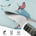 thumbnail image 6 of Yayeee Runner Rug for Bedroom 2'x6' Machine Washable Hallway Non Slip Mat, Blue Ice Hockey, 6 of 8