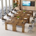 thumbnail image 4 of Tribesigns 6.5 ft Conference Table, 78.74-inch Long Rectangular Meeting Table for 6-8 People, Dark Brown, 4 of 9