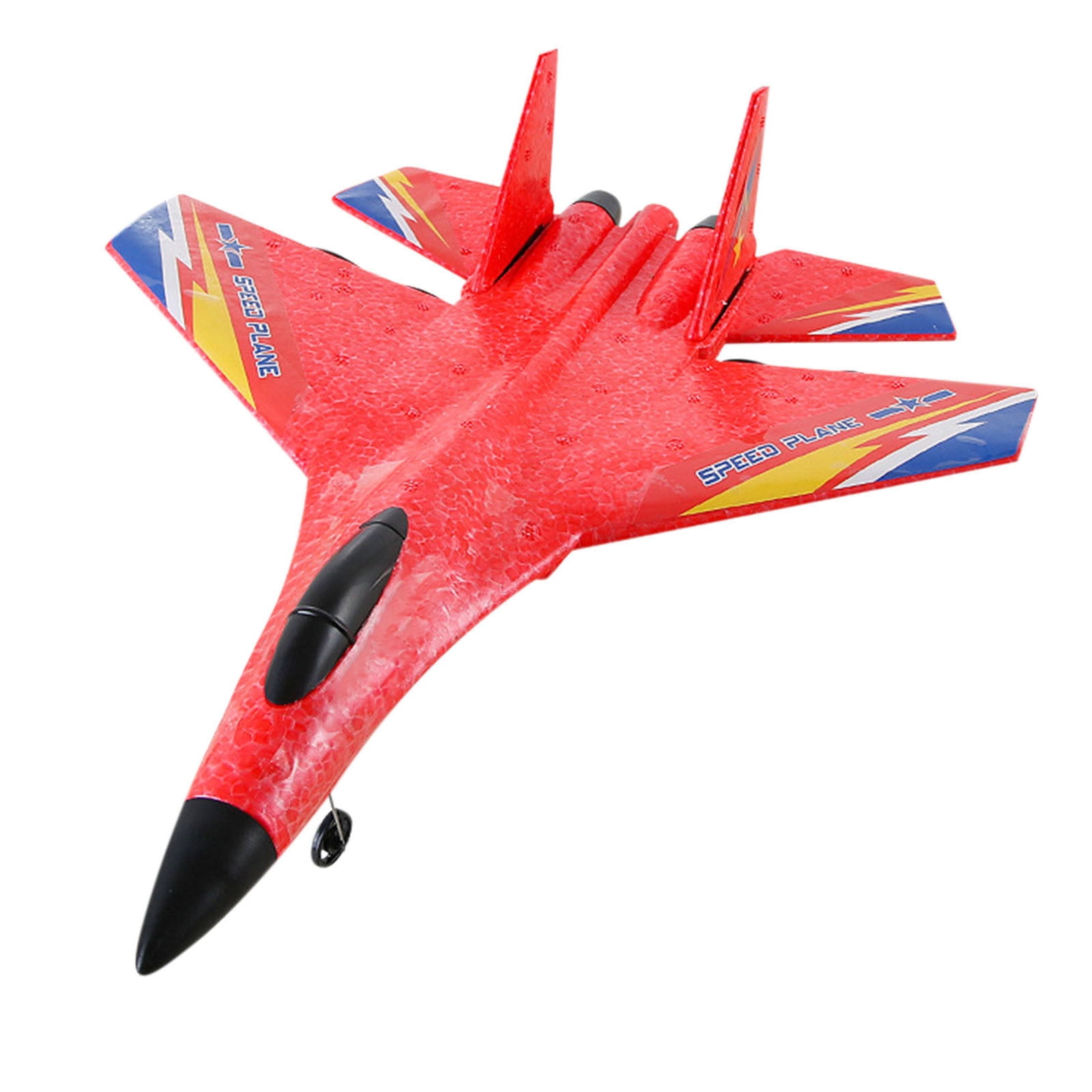 SPOORYYO Glider Airplane Remote Control Aircraft Drone with LED Lights and Automatic Flight Stabilization System