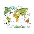 thumbnail image 1 of fastboy World Map Wall Sticker Living Room Decal PVC Waterproof Wallpaper Art Craft Learning Educational Decoration Kindergarten, 1 of 7