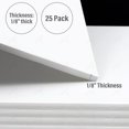 Golden State Art, Foam Board (Set of 25, 8x10, White, 1/8" Thick