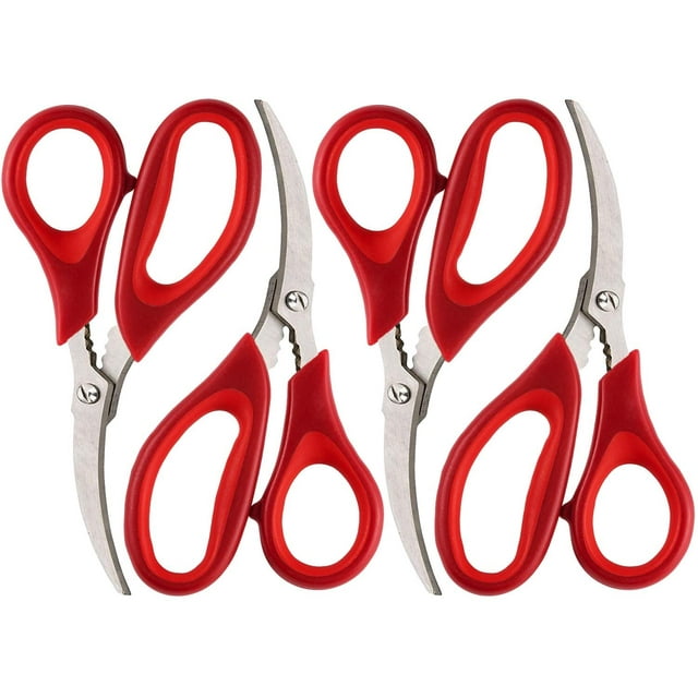 Kitchen Seafood Crab Leg Scissors, 4 Pack Crab Leg Scissors Lobster Shell Crackers, Lobster Shrimp Crayfish Scissors, Seafood Crab Leg Crackers & Tools