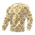 thumbnail image 3 of Gamivast Mens Sweatshirts Crewneck Geometric Pattern Pullover Sweater Graphic Sweatshirts Soft Breathable Casual Daily Streetwear Fashion Tops, 3 of 3