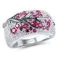 thumbnail image 5 of Anillo de rama de flor de ciruelo con diamantes Anillo de moda europea y americana, 5 of 5