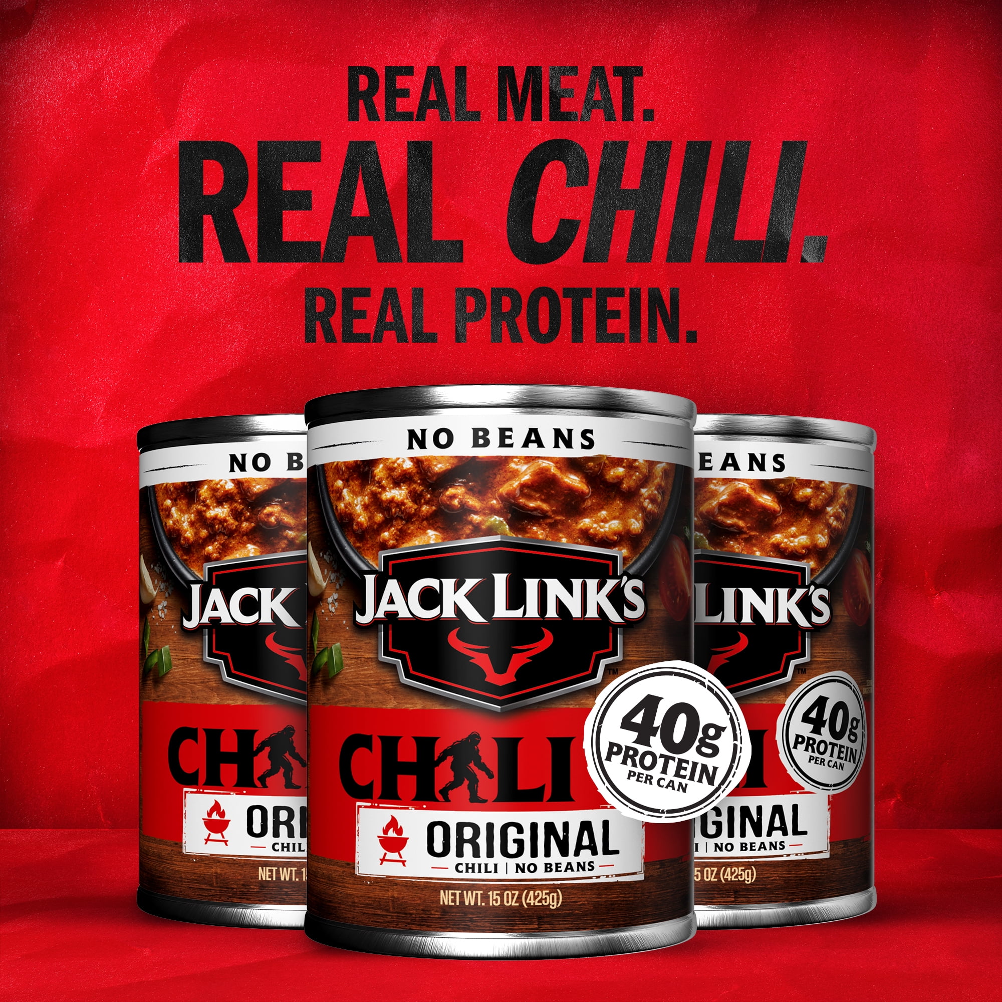 Jack Link's Chil Original Flavor, No Beans, 15 Ounce