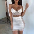 thumbnail image 2 of Clearance Sale 2025 Intimates Clearance Solid Color Lace Stitching Fun Suit Skirt Underwear Temptation Underwear, 2 of 4