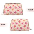thumbnail image 3 of Cauagu Starfish Print Large Cosmetic Bag,Portable Cosmetics Pouch Travel Makeup Bag Large Capacity Travel Makeup Case Organizer Makeup Brush Organizer, 3 of 8