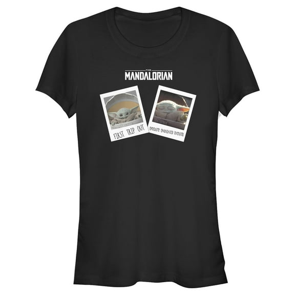 Junior's Star Wars: The Mandalorian Grogu Firsts Portraits Graphic Tee Black 2X Large