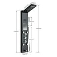thumbnail image 4 of Shower Panel Black Led With 5 Shower Functions Stainless Steel Shower Systems With Rainfall Waterfall Shower Head Massage Jets Hand Shower Bath Spout, 4 of 6