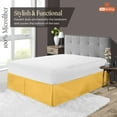 thumbnail image 2 of SGI Bedding 21 Inch Pleated Bed Skirt | Microfiber Bed Skirt | Fade Resistant, Wrinkle Free, Anti-static, Decorative, Extra Storage Space, Clutter-Free | Full, Golden, 2 of 8