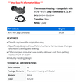 thumbnail image 2 of Thermostat Housing - Compatible with 1970 - 1971 Jeep Commando 3.7L V6, 2 of 2