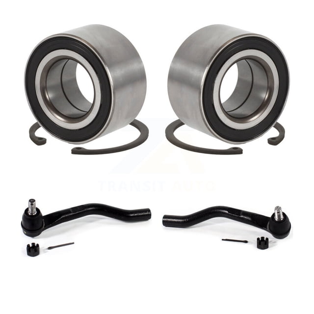 Transit Auto Front Wheel Bearing and Tie Rod End Kit for Car Honda Civic Insight - Left Right Side (Driver Passenger) K7T-101077