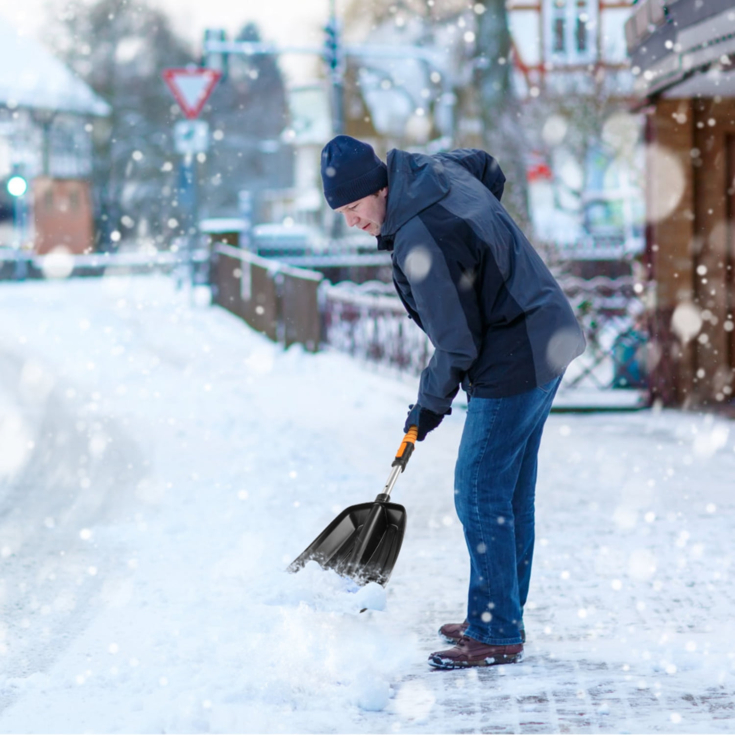Snow Brush Shovel Kit Moclever Aluminium Alloy Ice Scraper