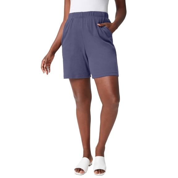 Jessica London Women's Plus Size Soft Ease Knit Shorts