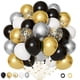 thumbnail image 1 of Set de globos Ouddy Party negro y dorado, 72 piezas, 1 of 7