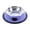 D005- Purple, variant on Stainless Steel Water Sculpted Piece for Cats, Stainless Sculpted Piece, Cat Dish, 1 in Height, Rubber Grip Base, Feline Daily Use, Gray, 1 Pc