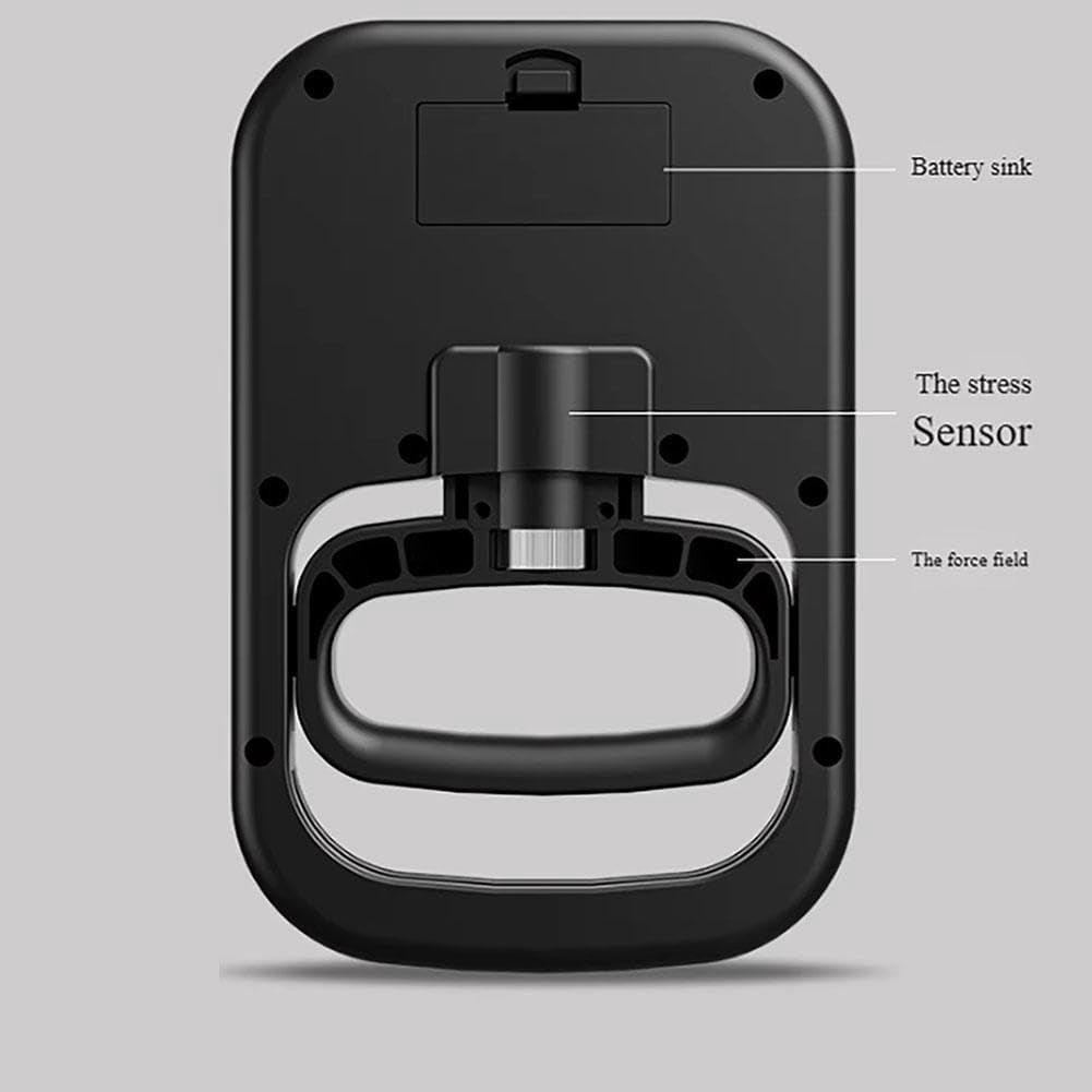 BYXAS Hand Grip Strength Tester Trainer - Electronic Hand Dynamometer Forearm Grip Strengthener Exerciser Digital Training Gauge 265 Lbs 120 Kgs for Sport Home School Use