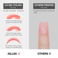 thumbnail image 4 of Prensa en uñas Uñas de punta francesa Puntas de uñas ovaladas Uñas postizas brillantes Uñas postizas con diseño Uñas acrílicas de cobertura completa, 4 of 5