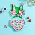 thumbnail image 3 of ASFGIMUJ Girls Two Piece Swimsuit Summer Cartoon Printed Swimwear Reversible Bikini Set Toddler&nbsp;Bathing&nbsp;Suit Girl,Size 3 Years-4 Years, 3 of 6