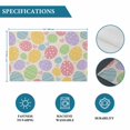 thumbnail image 6 of Easter Eggs Placemats Set of 4, Spring Colorful Pastoral Love Beige Placemats for Dining Table, Place Mats for Kitchen Tabletop, Waterproof Wipeable Dining Table Mats Set, 6 of 9