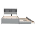 thumbnail image 5 of Modern Full Bed With Trundle, Drawer Storage Options Upgrade Enhancement, Ports And Headboard Storage, Gray Size Options, Chargers Compartments,, 5 of 7