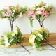 thumbnail image 5 of 4 Uds planta de simulación flor falsa rama corta Rosa hortensia suministros creativos DIY con flores plantas verdes artificiales, 5 of 5