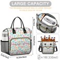 thumbnail image 5 of OBREWU Pioneer Flower Womens Lunch Box for Work,Insulated Large Pioneer Flower Lunch Bag for Women,Loncheras Para Mujer,Leakproof Adult Lunch Bag for Work,Beach,Travel,Picnic,Camping, 5 of 7