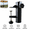 Black, variant on Heavy Duty Patio Umbrella Clamp, Adjustable Deck Umbrella Mount for Balcony Railing, Bench,Silver