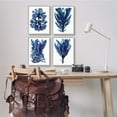 thumbnail image 2 of Stupell Industries Indigo Blue Ocean Plants Coastal Sea Kelp Nature Painting Gray Framed Art Print Wall Art, 11 x 14, Set of 4, 2 of 8