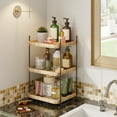 thumbnail image 2 of Fairy Kitchen Countertop Organizer, 3-Tier Wood and Metal Shelf, 11.8"x11.8"x19" for Home & Office, 2 of 8