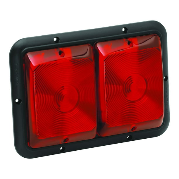 Bargman 30-84-527 Recessed Double Trailer Light For 84 Series Red Black ...