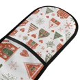 thumbnail image 4 of Yayeee Double Oven Mitt Kitchen Heat Resistant Baking 35" x7" Quilted Glove, Red Nordic Christmas, 4 of 6