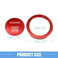 thumbnail image 4 of Unique Bargains Engine Start Stop Button Cover Decal Trim Sticker for Mercedes-Benz a B C GLC GLA CLA ML GL CLS GLK Red, 4 of 6