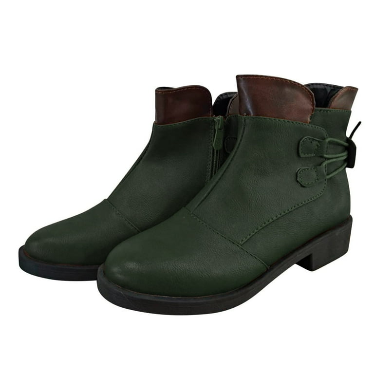 OKBOP Women's Chelsea Booties, Size 12, Middle Ankle Winter Boots, Vintage Zipper, Thigh High Dress Shoes, Warm - Walmart.com OKBOP Women's Chelsea Booties, Size 12, Middle Ankle Winter Boots, Vintage Zipper, Thigh High Dress Shoes, Warm - Walmart.com