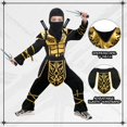 thumbnail image 4 of Disfraz de Halloween Digi Kids Ninja para niños de 4 a 12 años con juguetes, 4 of 4
