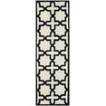 thumbnail image 3 of Safavieh Cambridge 2'6" X 4' Hand Tufted Wool Rug in Ivory and Black, 3 of 4