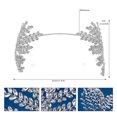 thumbnail image 6 of Bride Rhinestones Flower Headband for Women Nonslip Elegant Crystal Hairhoop for Wedding Party Proms Hair Styling Tool, 6 of 9