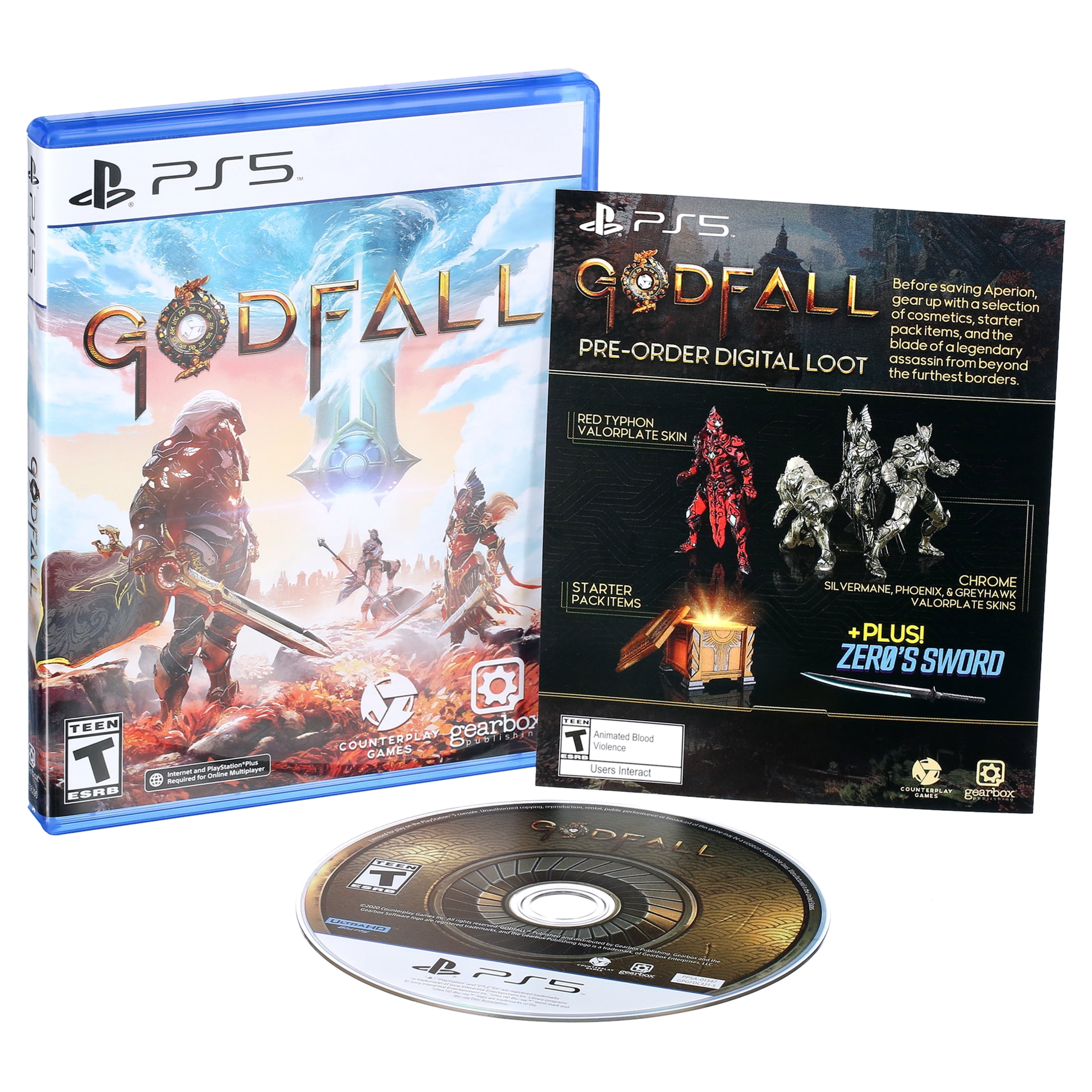 Godfall Deluxe Edition PS5 Playstation 5 MMORPG Online RPG Melee Action Game