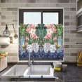 thumbnail image 4 of Yayeee Kitchen Curtains Tier Pair Light Filtering 27"x36" Rod Pocket Short Cafe Window Panel, Floral Vase, 4 of 7
