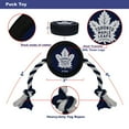 thumbnail image 3 of Pets First NHL Toronto Maple Leafs Hockey Puck Toy - Heavy-Duty Durable Rubber Dog Toy, 3 of 4